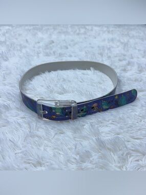 Women’s 42.5” Blue Narwhal Pattern C4 Equestrian Horseback Riding Belt. Good Con